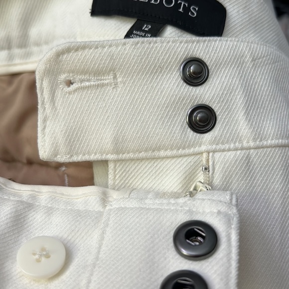 New Talbots Soft White slightly tapered pants SZ 12 - Picture 8 of 10